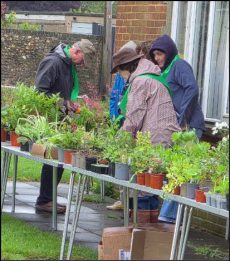 2026_Members' plants were sold in the rain